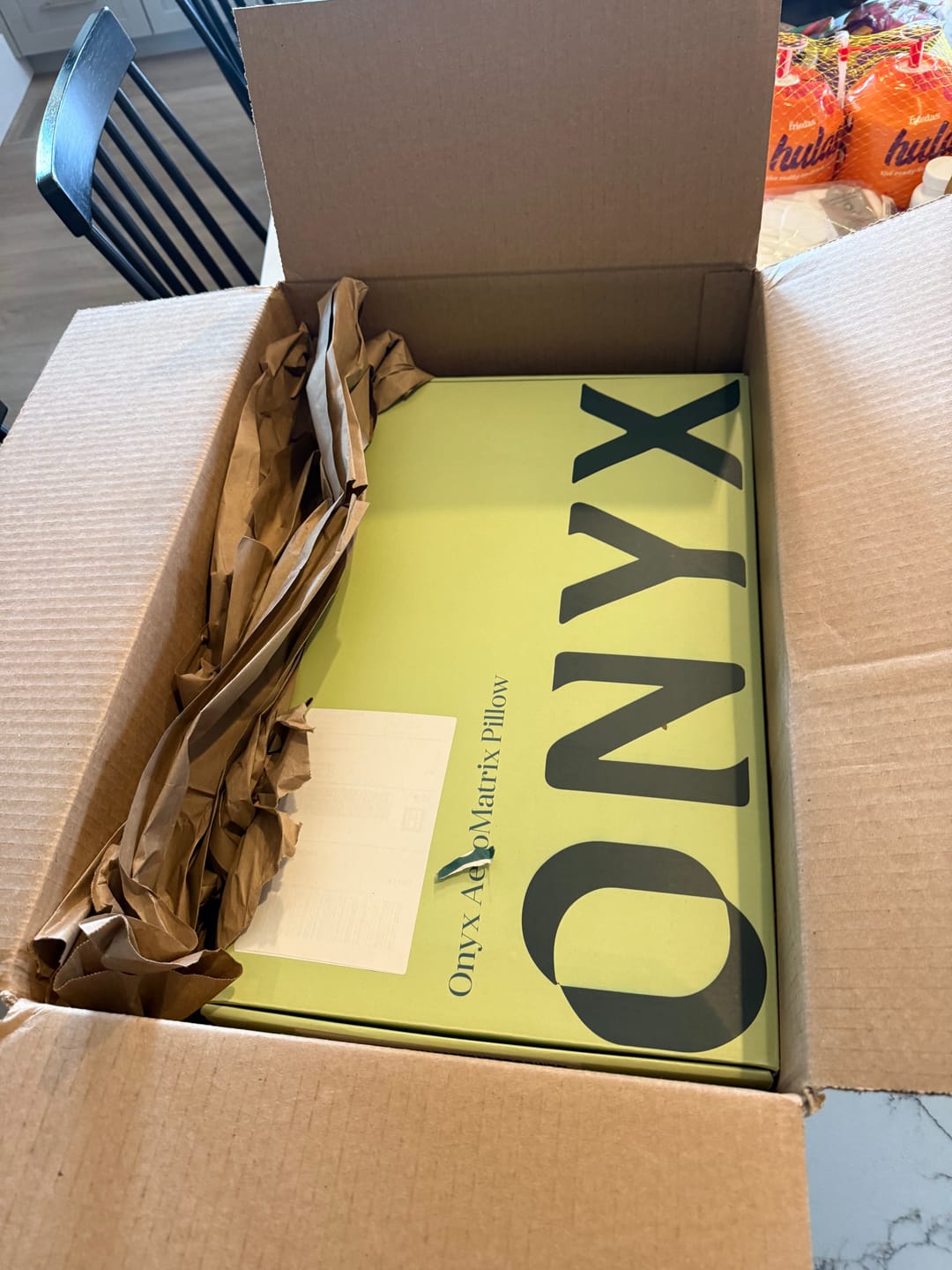 Customer photo review of Onyx AeroMatrix Pillow