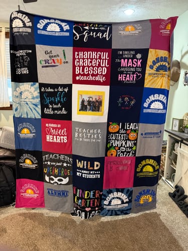 Customer photo review of Project Repat T-Shirt Quilt