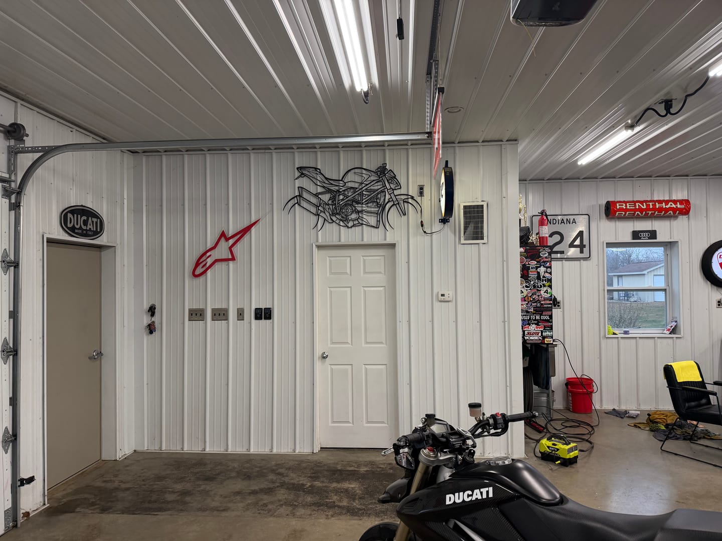 Customer photo review of Your Custom Bike Silhouette Metal Wall Art