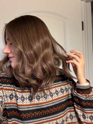 Customer photo review of Mocha Latte // Illusion Lace Topper