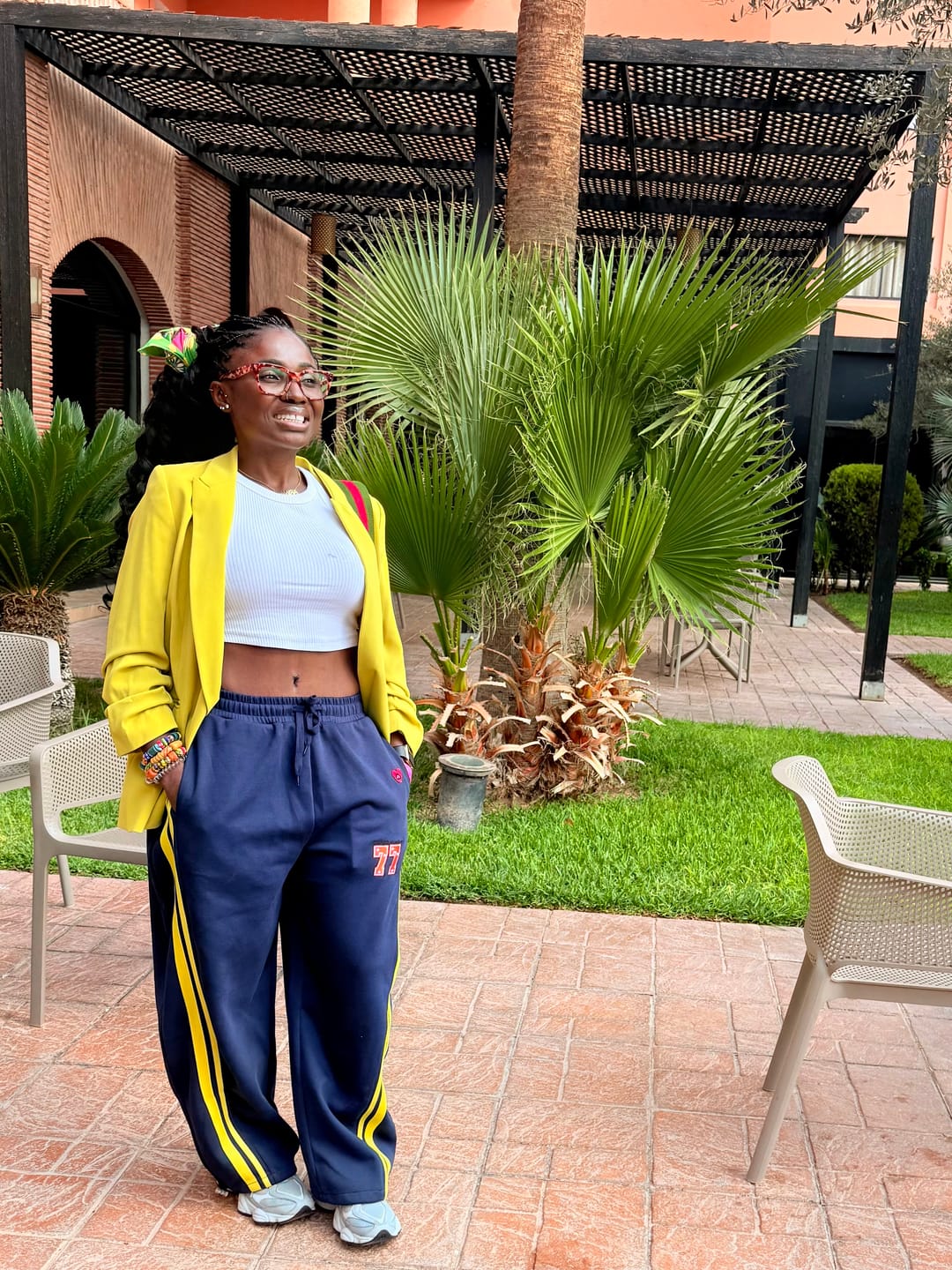 Customer photo review of Aelfric Eden Number Graphic Polo Sweater