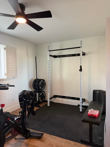 Customer photo review of FOLDGYM™ Wall Mounted Folding Squat Rack
