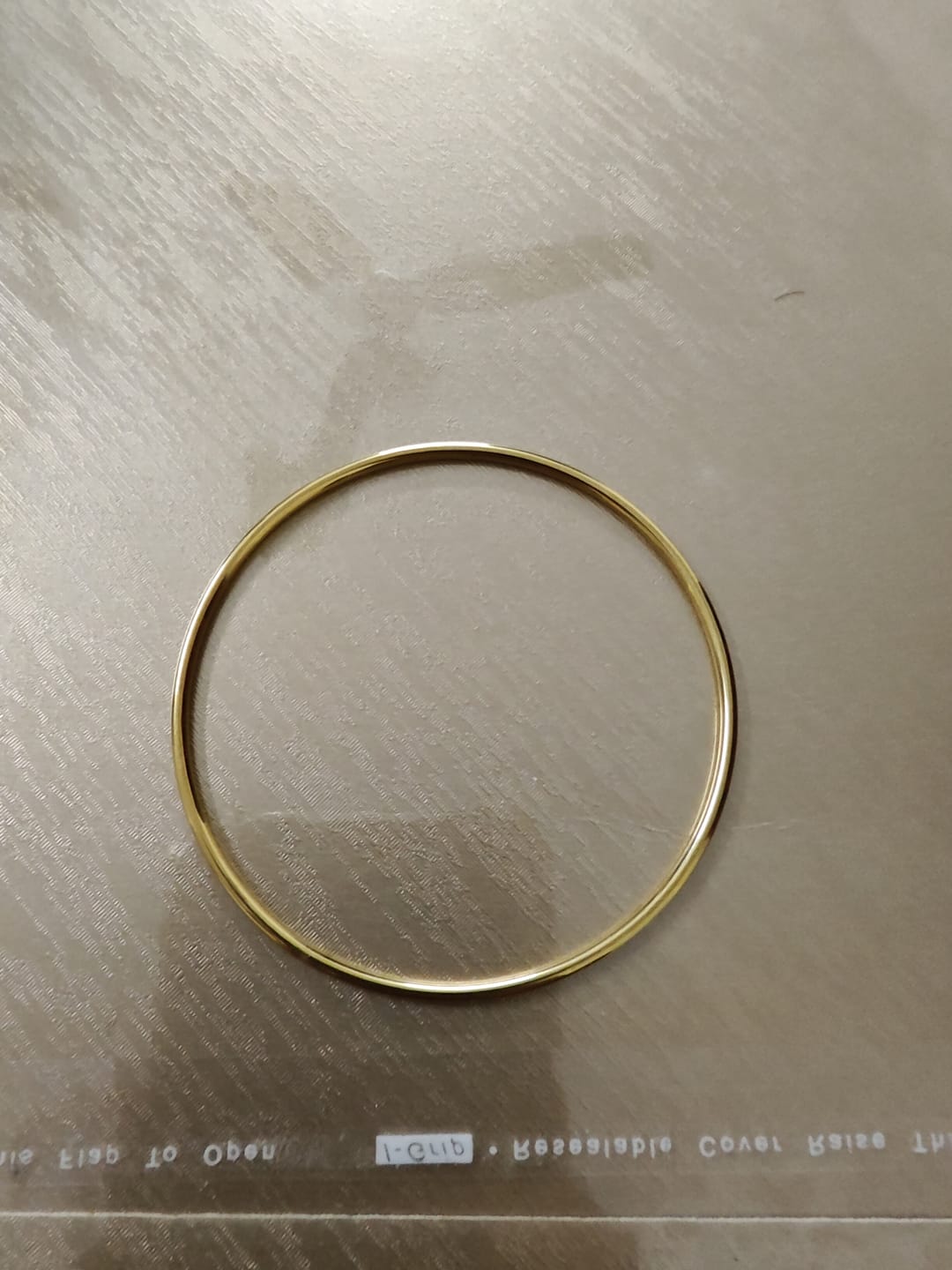 Customer photo review of Flat Wire Bangle Bracelet