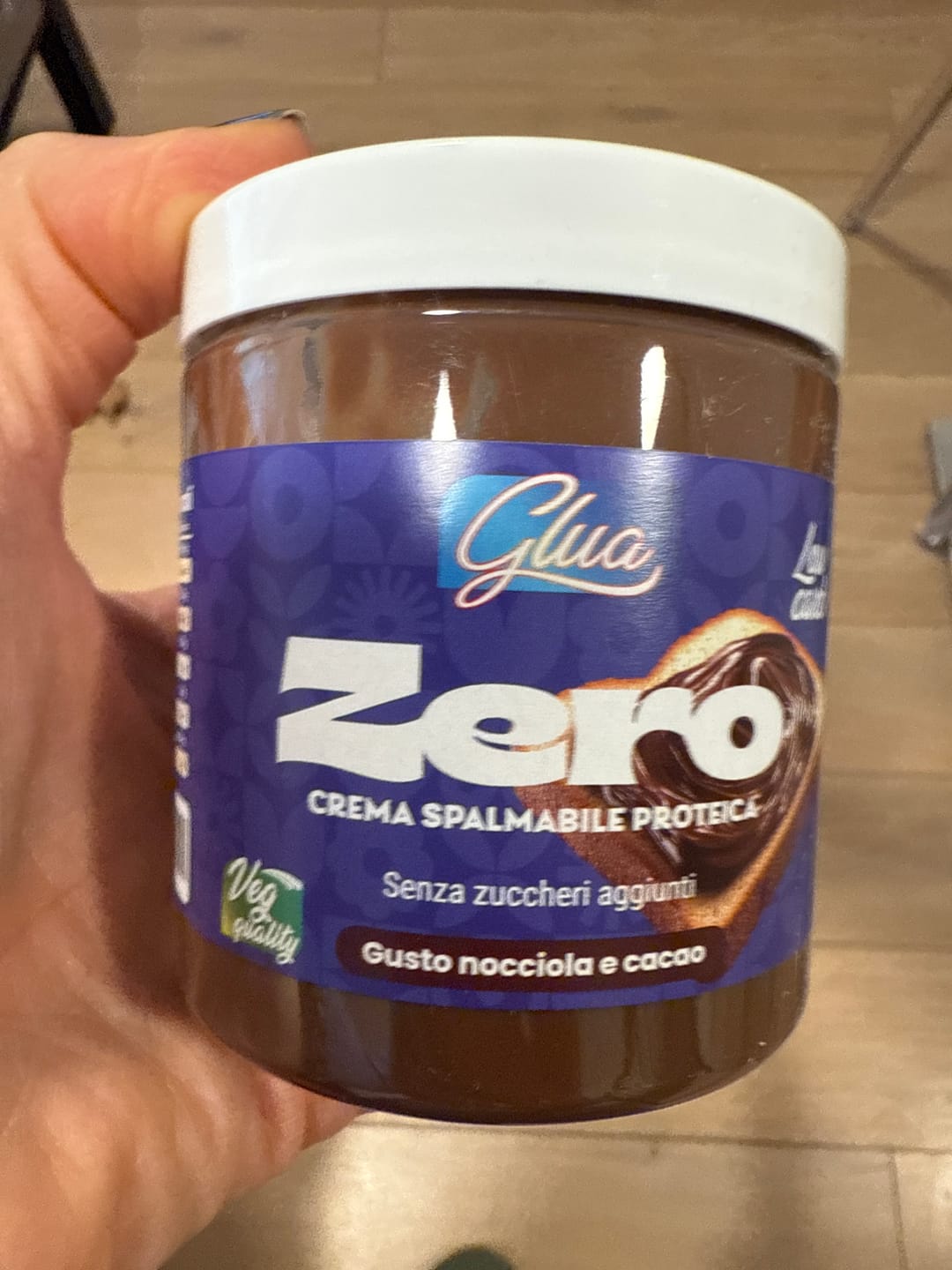 Customer photo review of Crema proteica gusto nocciola e cacao