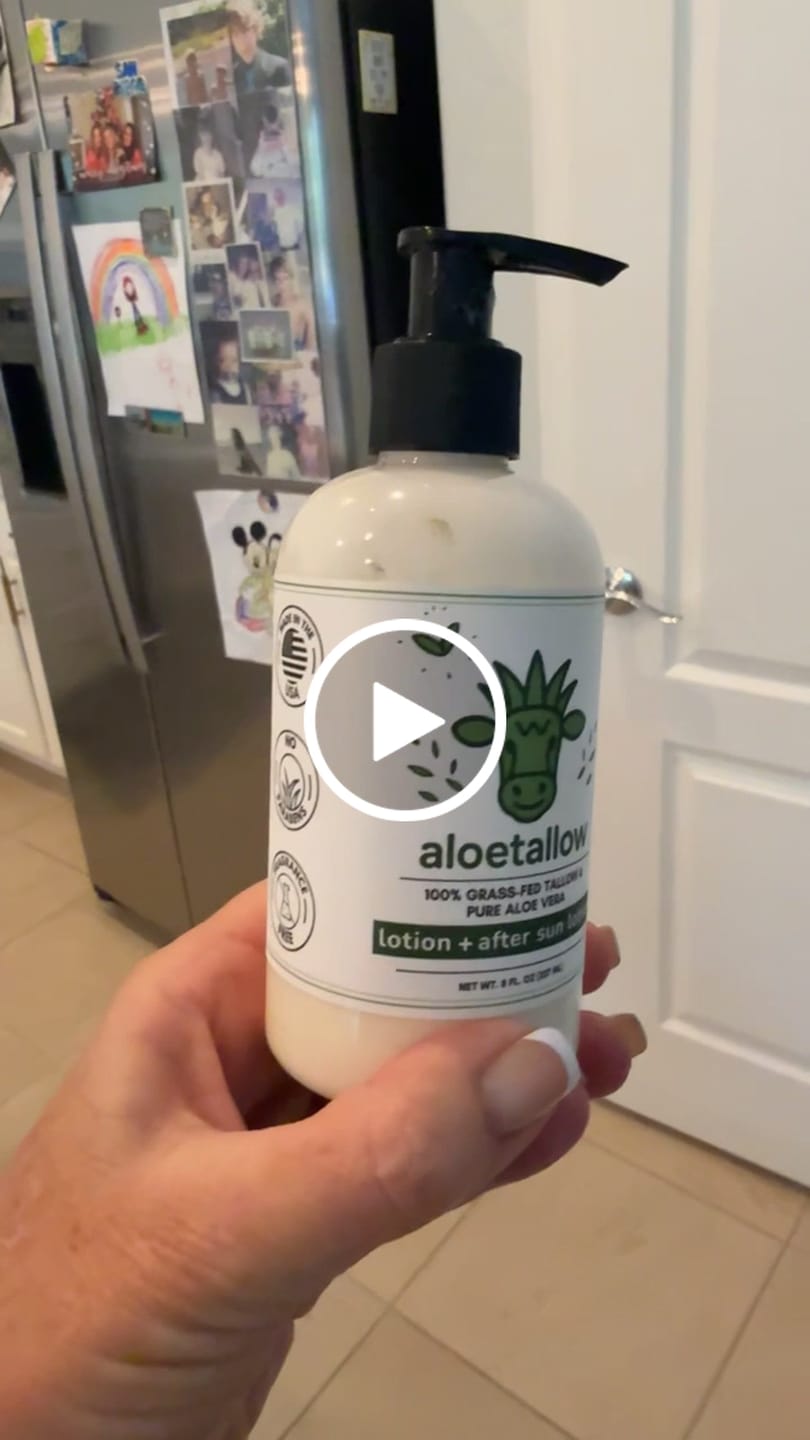 Customer video review of AloeTallow -  Clean Hydration Lotion  | Tallow + Aloe