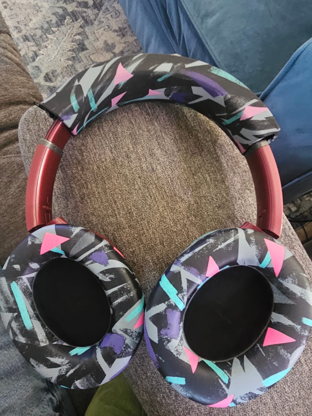 Customer photo review of Silicone Headband Cover for HyperX Cloud Series Headphones - WC BandZ Cloud