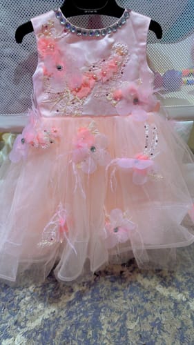 Customer photo review of Cute Baby Girl Embroidery Pageant Dress Toddler Birthday Party Ball Gown