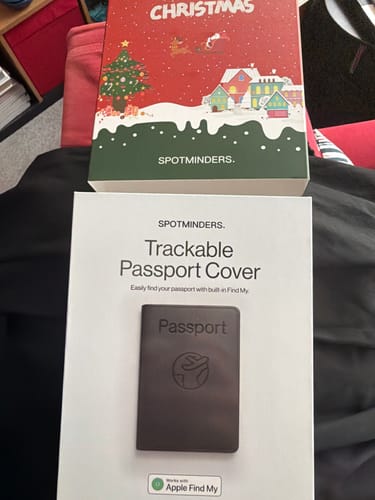 Customer photo review of Trackable Passport Cover