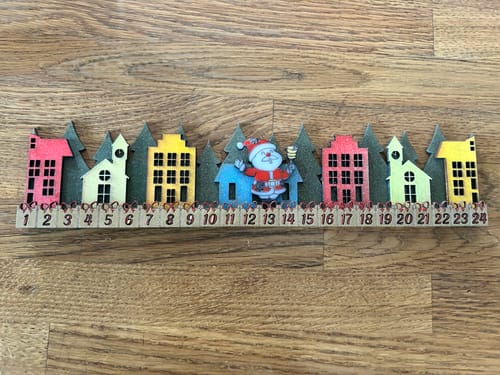 Customer photo review of Christmas Countdown Calendar Laser Cut Svg File