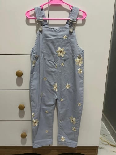 Customer photo review of Blue Flower Embroidery Jumpsuit