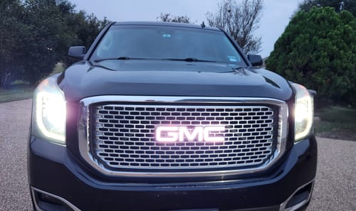 Customer photo review of GMC LED Emblem: Multicolor (1999-2024)