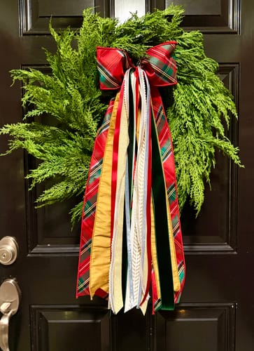 Customer photo review of Cedar Wreath