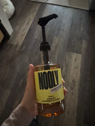 Customer photo review of Almond Coffee Syrup