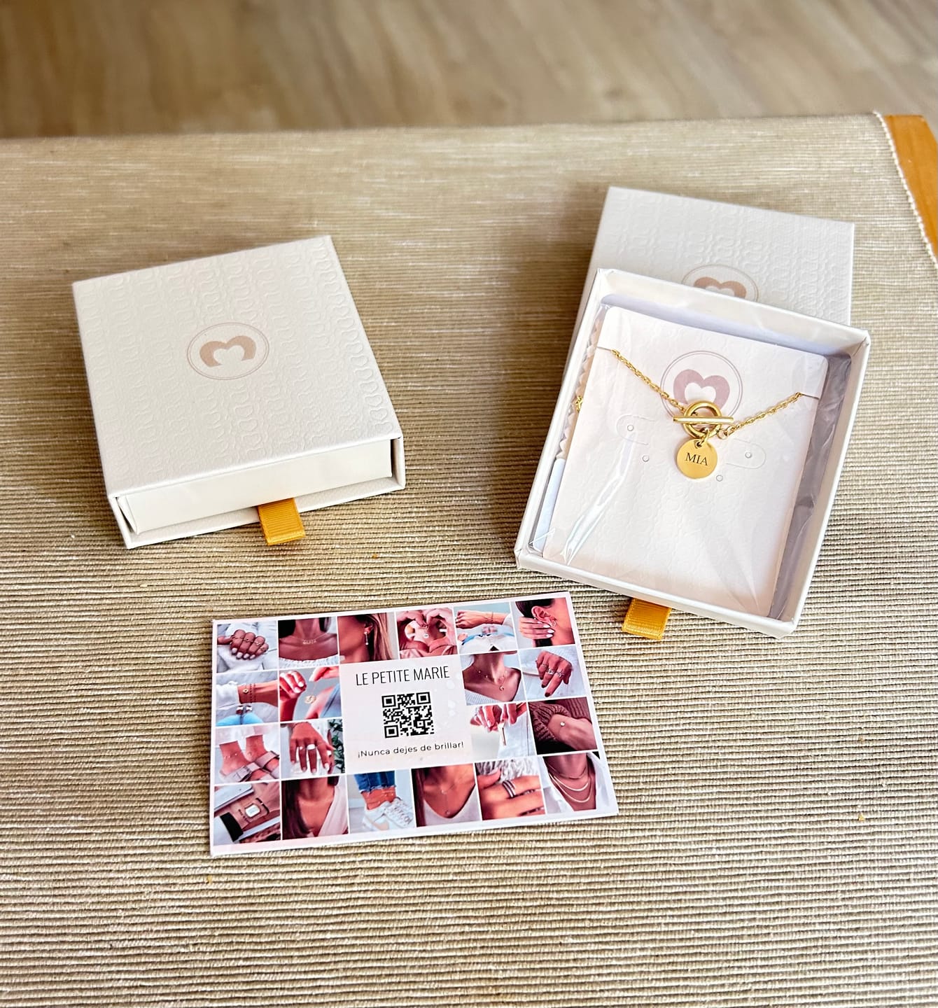 Customer photo review of Cajita Joyas - Nude Beige