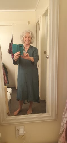 Customer photo review of Unicorn Jasmine Silk Shirtdress M (15295)