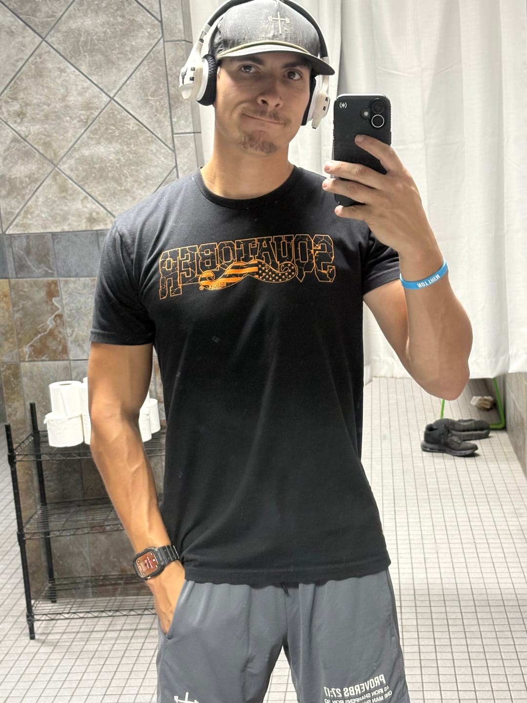 Customer photo review of Signature Tech Liner Shorts