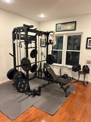 Customer photo review of Major Fitness F22 All-In-One Home Gym Power Rack