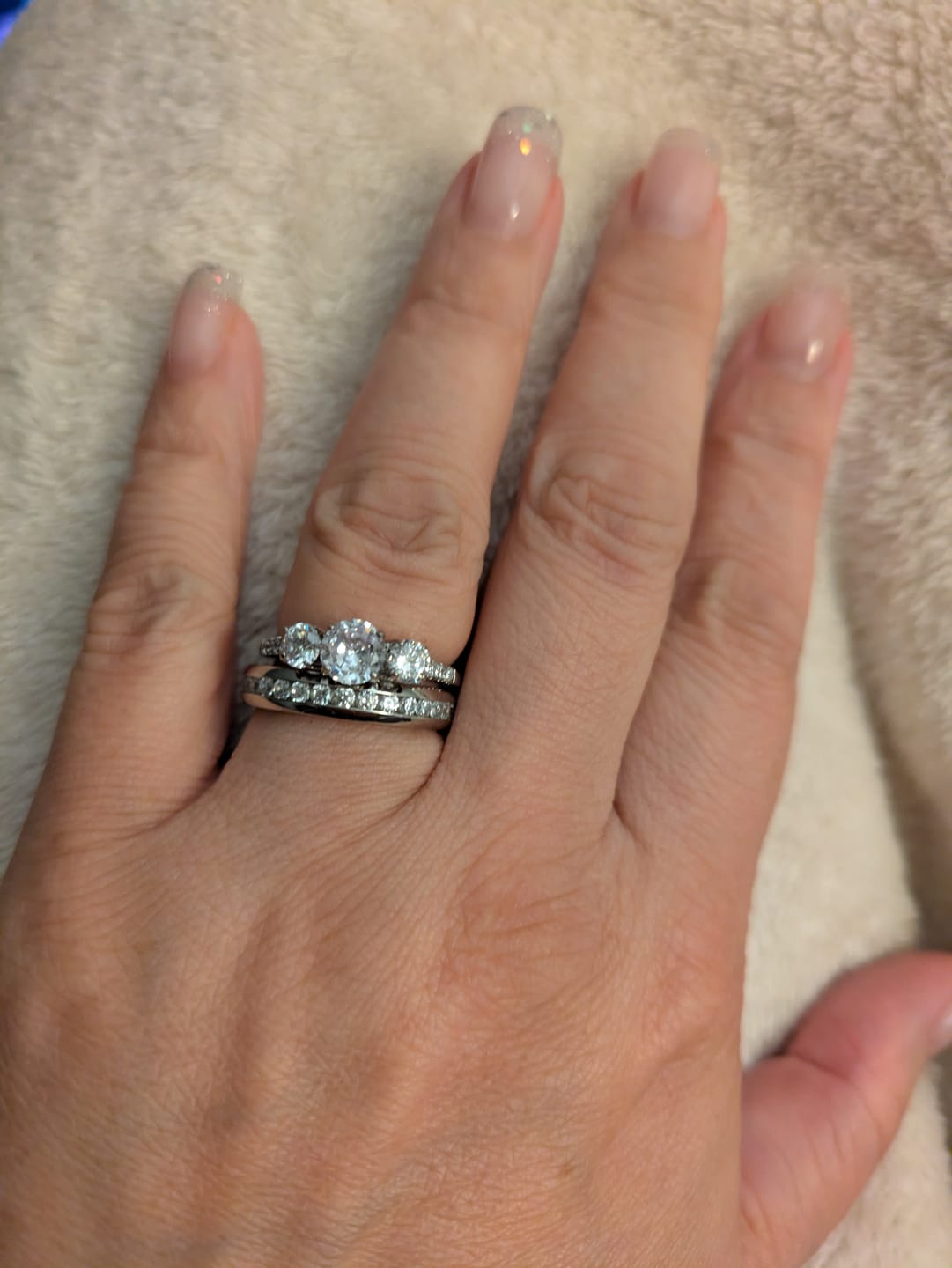 Customer photo review of Round Trinity Ring