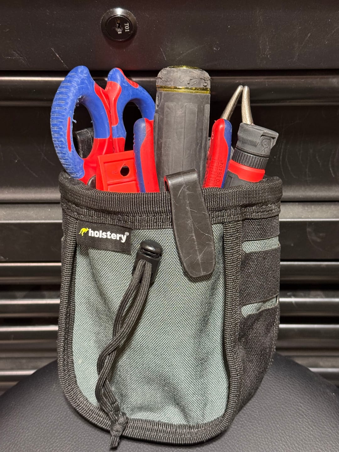 Customer photo review of Joey Pouch Pro | Clip-On Tool & Hardware Pouch