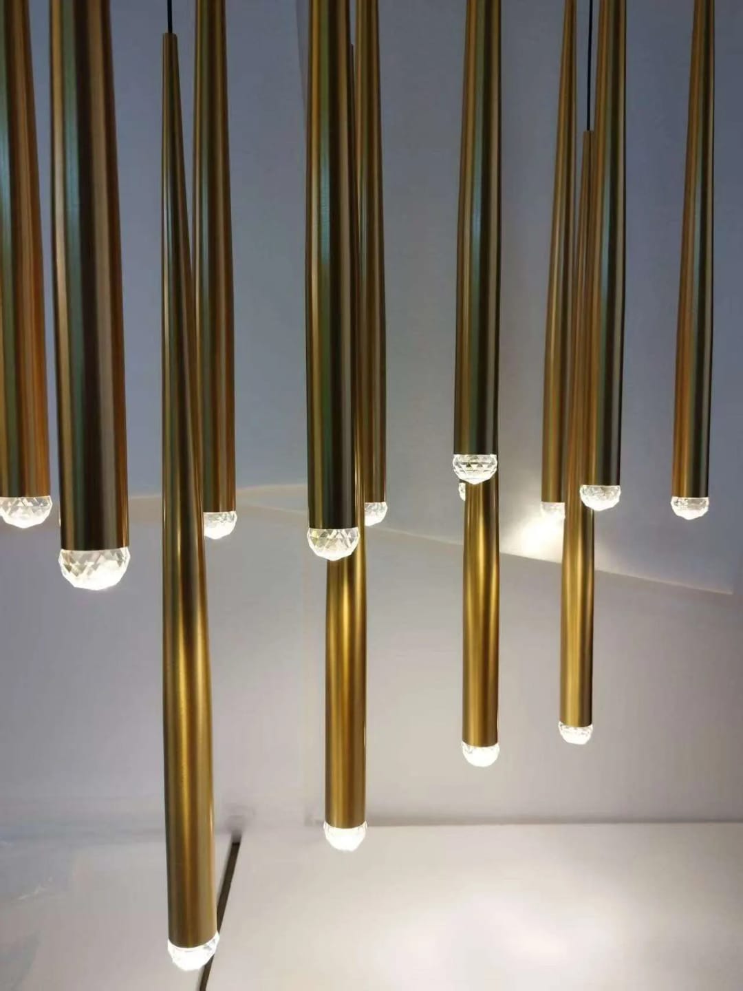 Customer photo review of Contemporary Chandelier for High Ceiling Living Room & Foyer