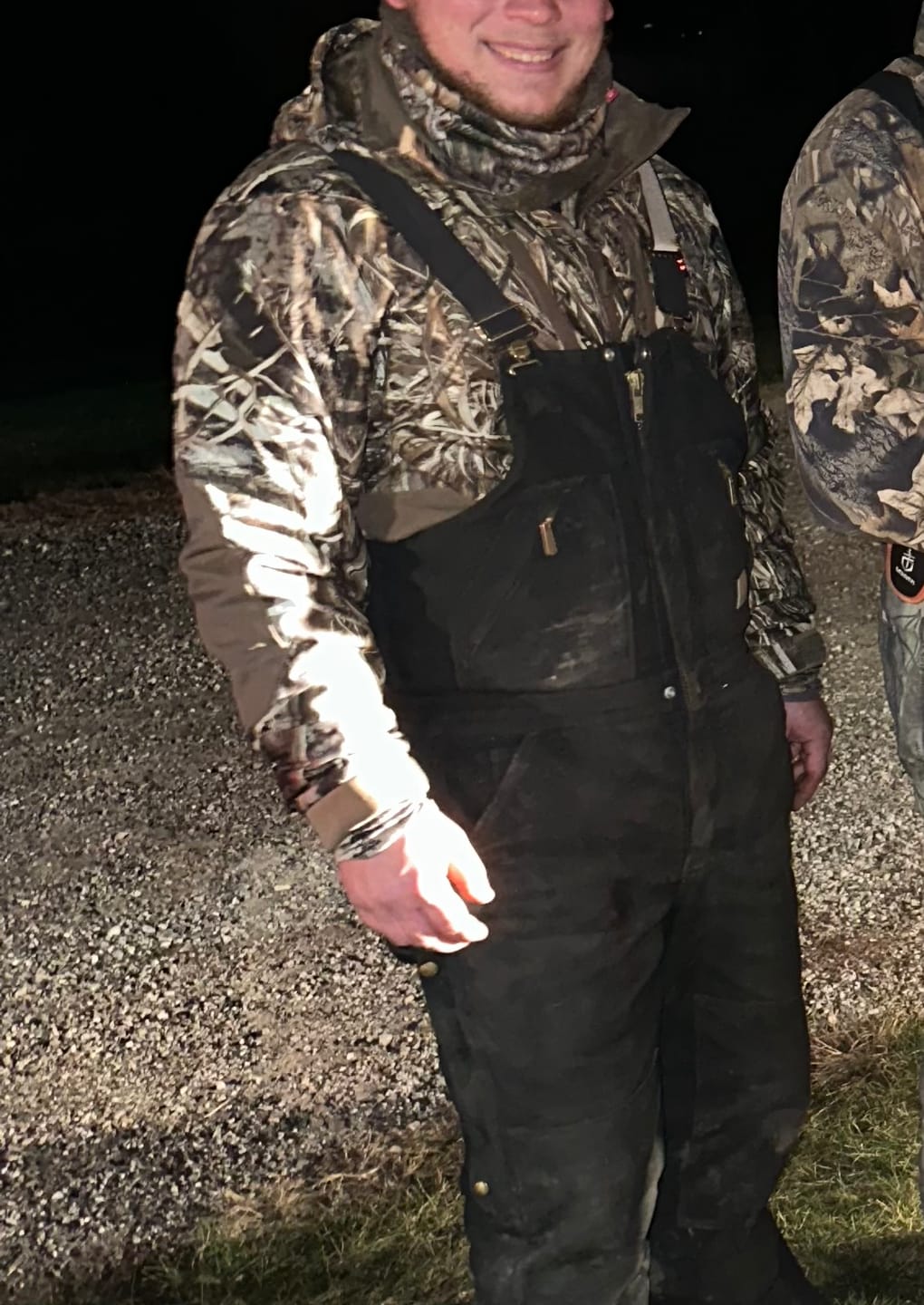 Customer photo review of Men’s Heated Duck Hunting Jacket with Fleece Lining, Waterproof 1/2 Zip Jacket for Hunting (Veil Avayde Camo, Size S-XXXL)