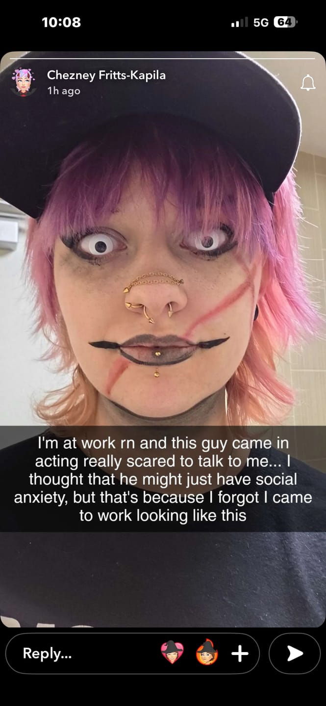 Customer photo review of Halloween Whiteout Prescription Colored Contact Lenses