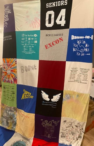 Customer photo review of Double Sided T-Shirt Quilt from Project Repat