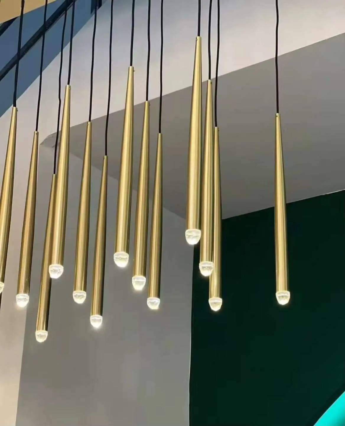 Customer photo review of Contemporary Chandelier for High Ceiling Living Room & Foyer