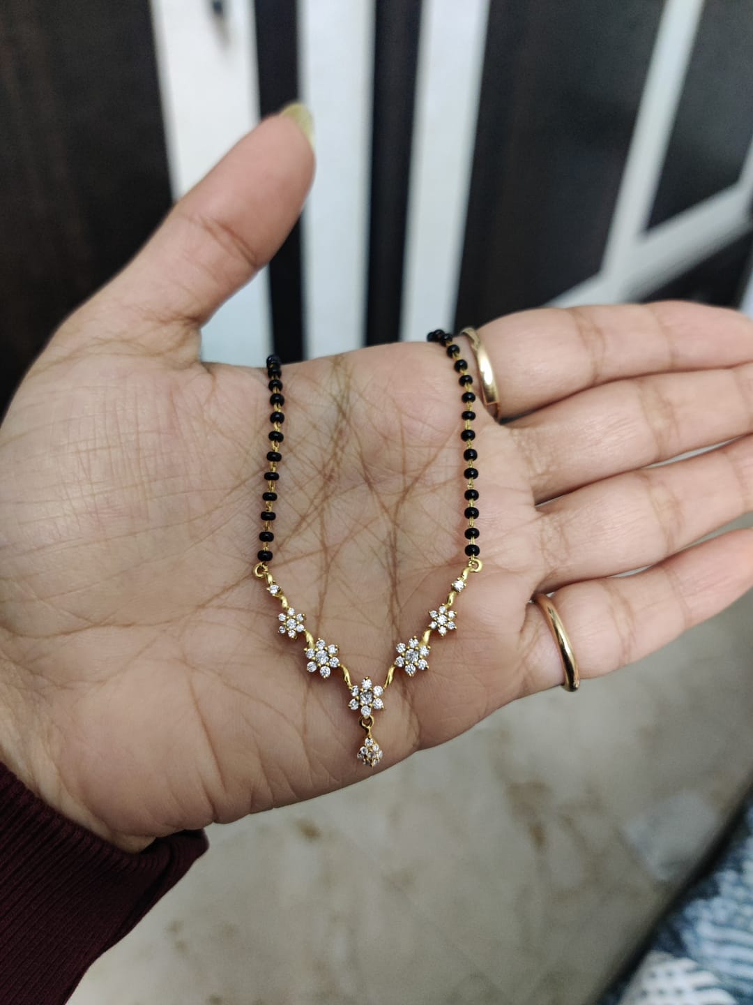 Customer photo review of Blossom Mangalsutra
