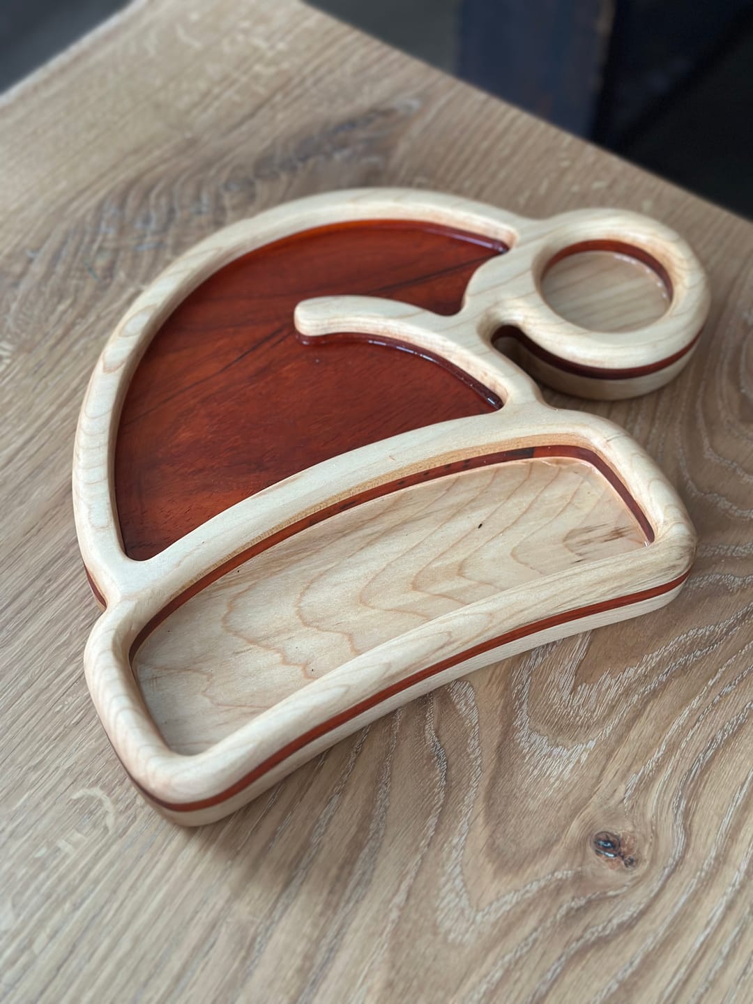 Customer photo review of 12.25x9.5" Santa Hat Tray 1 Acrylic Router Template [Limited Edition]