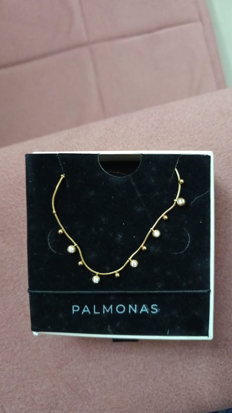 Customer photo review of Shimmering Diamond Chain Necklace