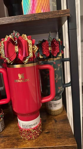 Customer photo review of Scarlet Druzy BLING Tumbler Boot -fits 40oz New!