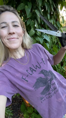 Customer photo review of F-CAW-F I'm Gardening T-shirt