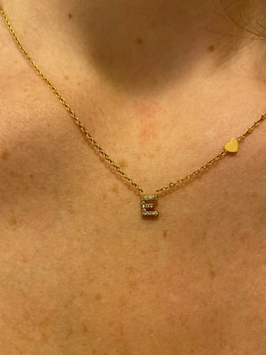Customer photo review of Collana letter love