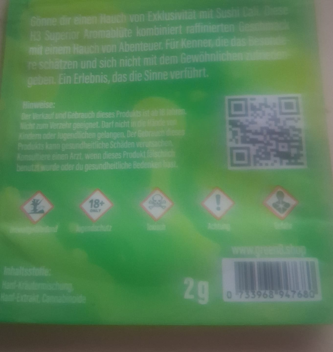 Customer photo review of Green8 Superior Blüten Sushi Cali 2g