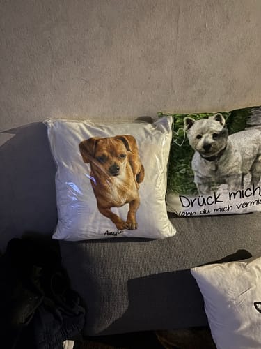 Customer photo review of Wasserfarben - Individuelles Kissen