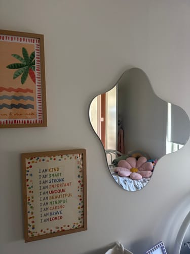Customer photo review of Blob Wall Mirror