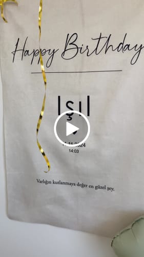 Cansu Y. review of Kişiselleştirilebilir Doğum Günü Örtüsü (#56) image 1 out of 1