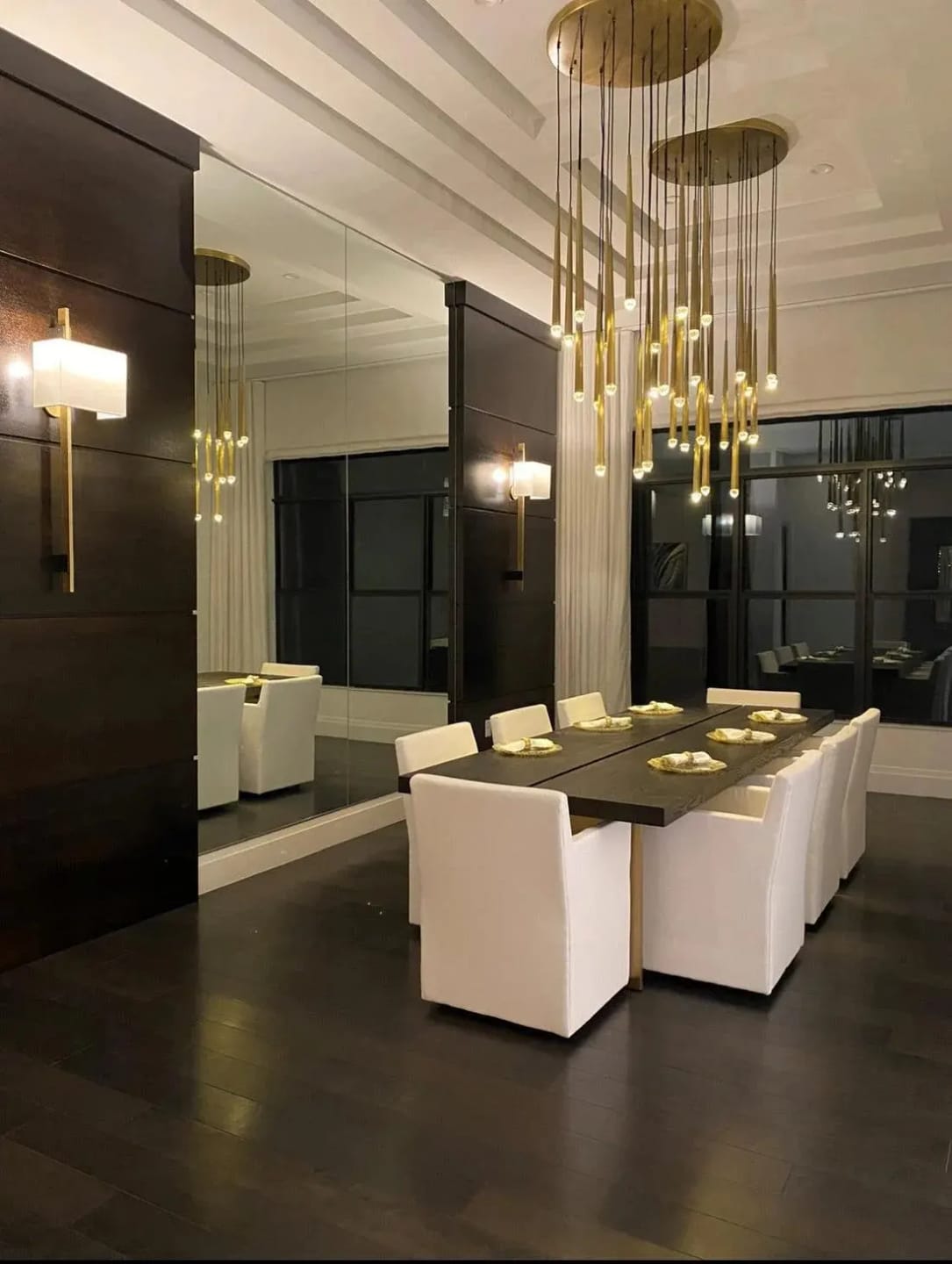Customer photo review of Contemporary Chandelier for High Ceiling Living Room & Foyer