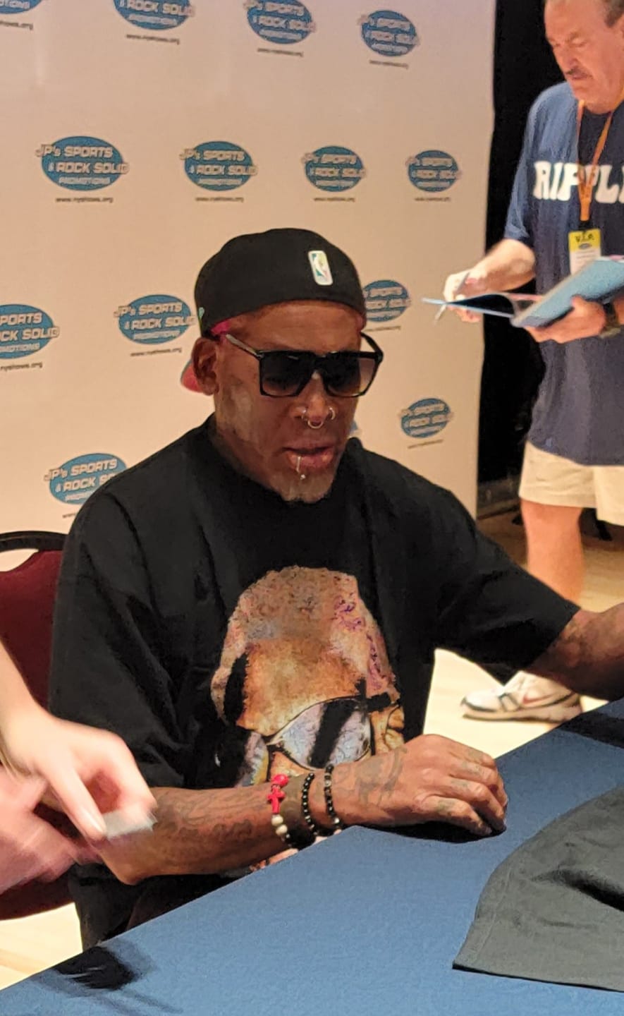 Customer photo review of Dennis Rodman Autograph Signing