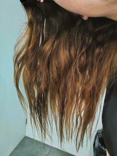 Customer photo review of Set Shampoo Rulos Definidos 350ml + Crema Peinar 250ml