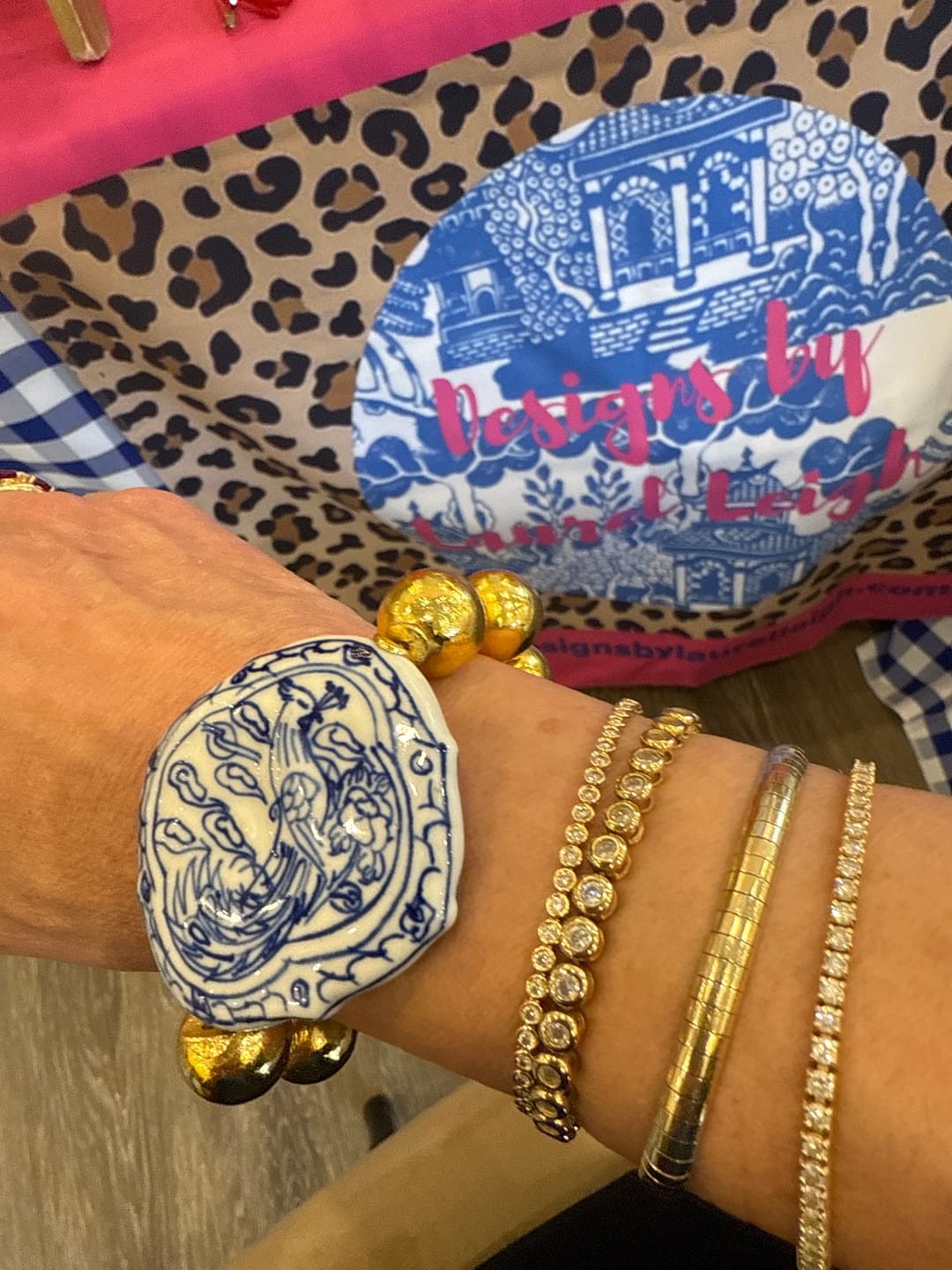 Customer photo review of Classic Bezel Tennis Bracelet