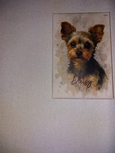 Customer photo review of Dein Haustier als Porträt - Individuelle Leinwand