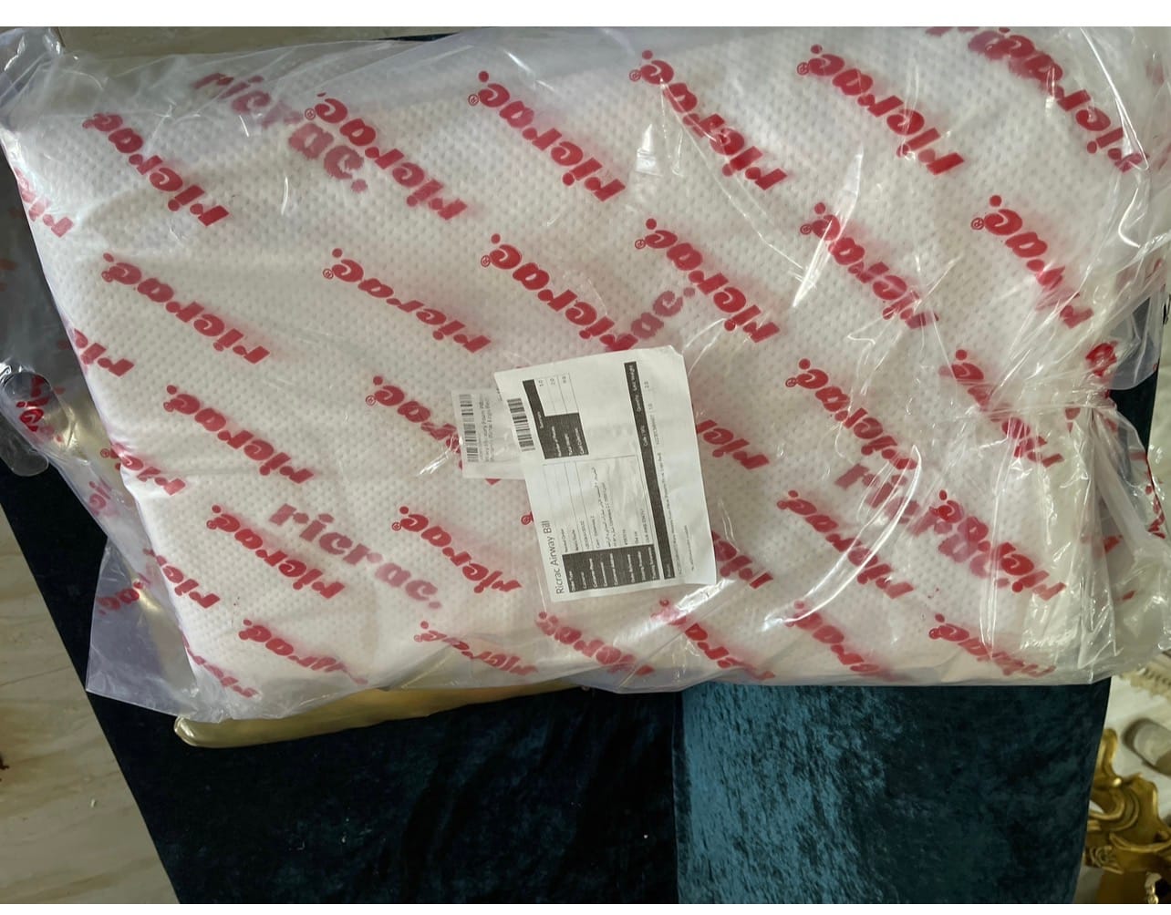 Customer photo review of Wavy Memory Foam Pillow