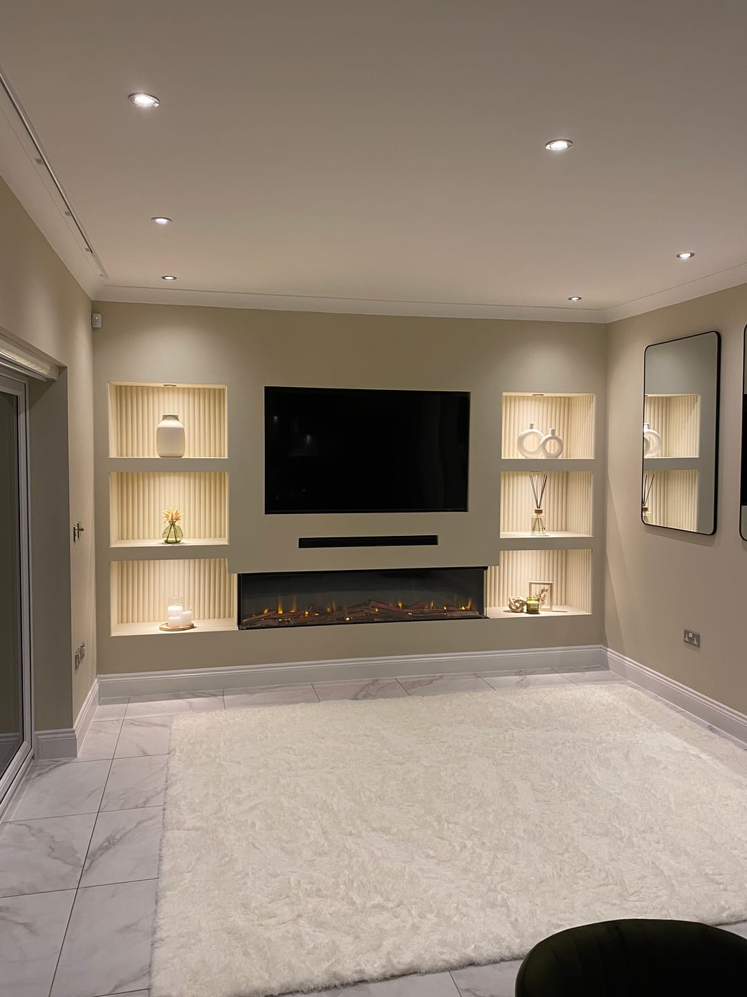 Customer photo review of Paintable MDF Wall Panel 240cm x 60cm