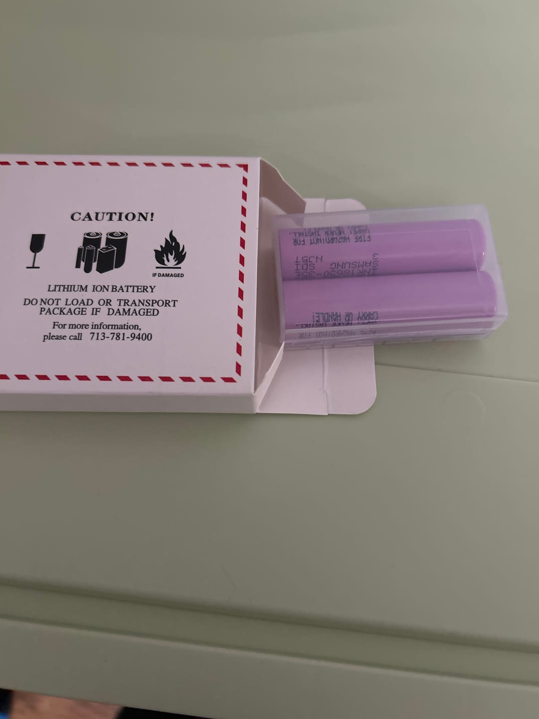 Customer photo review of Samsung 35E 18650 3500mAh 8A Battery