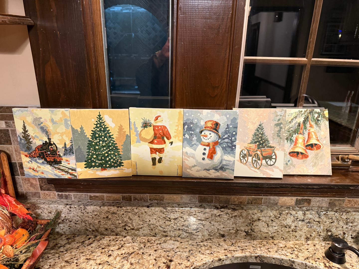 Customer photo review of 6 Mini Paintings - Vintage Christmas Set