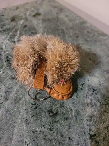 Customer photo review of Mini Moccasin keychain PDF