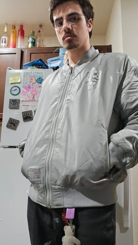 Customer photo review of Ronin MA-1  Bomber Jacket (Slim Fit)