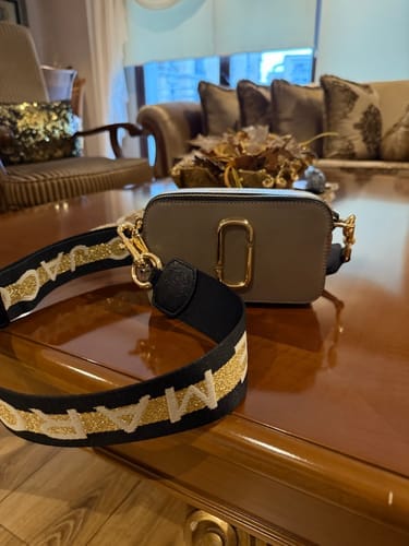 Customer photo review of Marc Jacobs Women's The Snapshot Crossbody Bag Cement Multi
